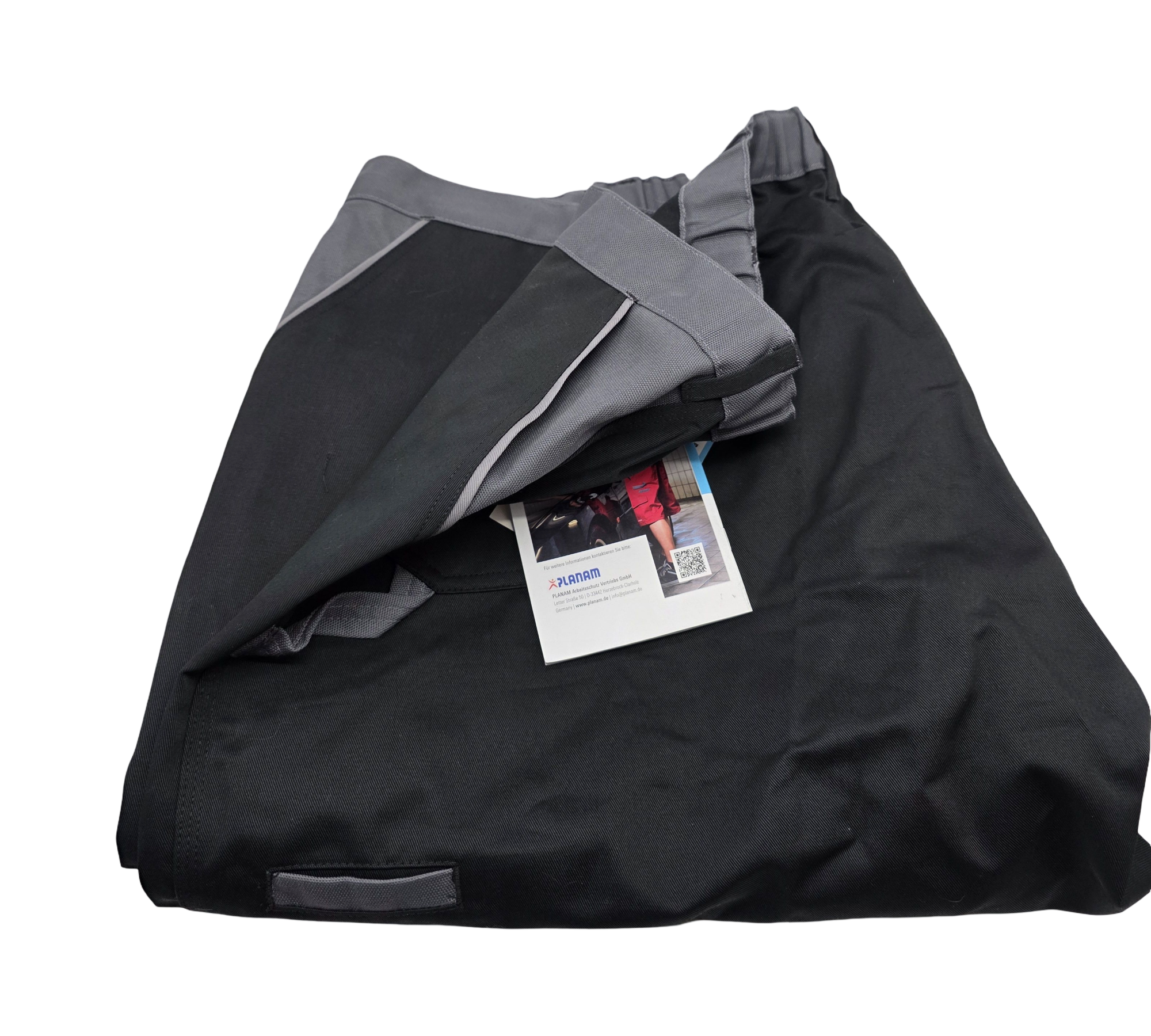 Planam Highline Arbeitshose Gr. 68 Schwarz-Schiefer-Zink