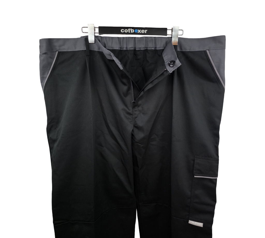 Planam Highline Arbeitshose Gr. 68 Schwarz-Schiefer-Zink