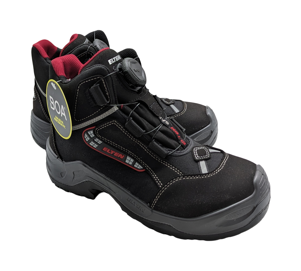 ELTEN Sander BOA ESD S3 Sicherheitsstiefel Herren Gr. 42 Schwarz