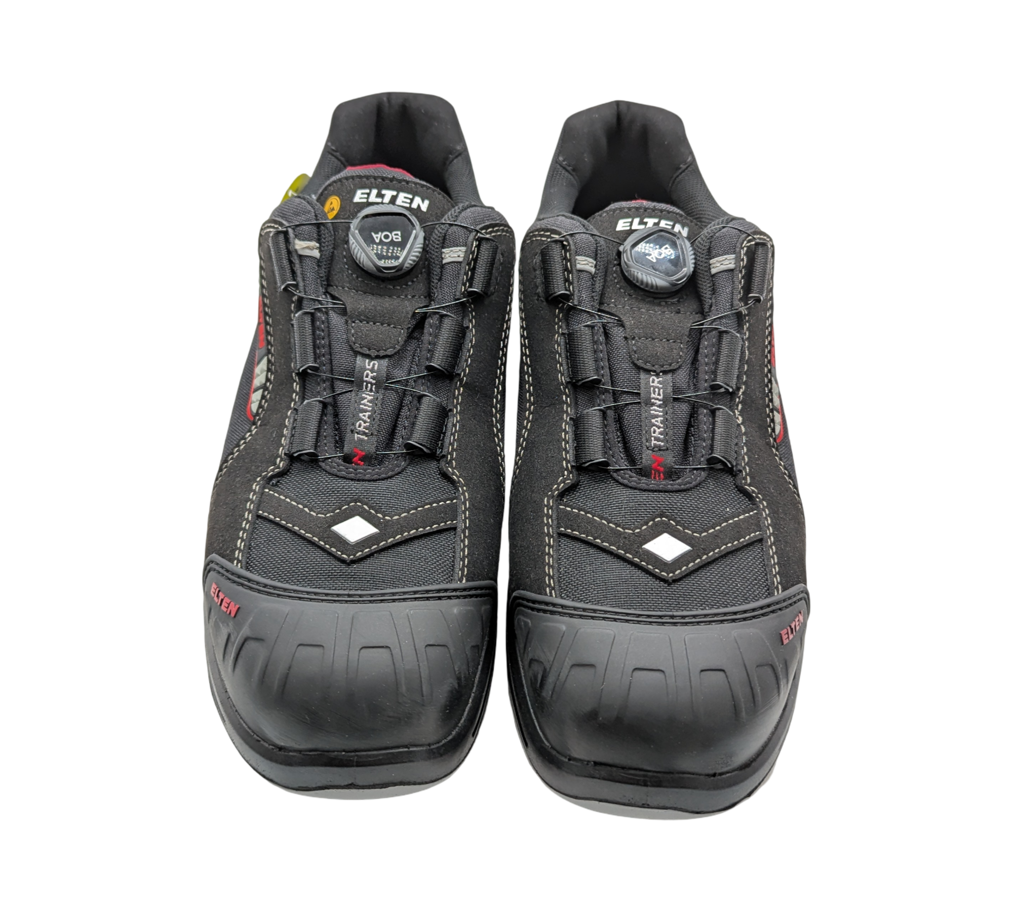 ELTEN SENEX BOA Sicherheitsschuhe Herren Gr. 48 Schwarz-Rot