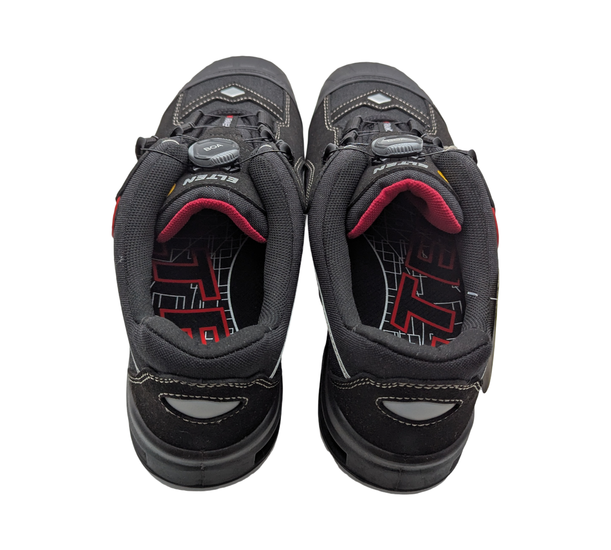 ELTEN SENEX BOA Sicherheitsschuhe Herren Gr. 48 Schwarz-Rot