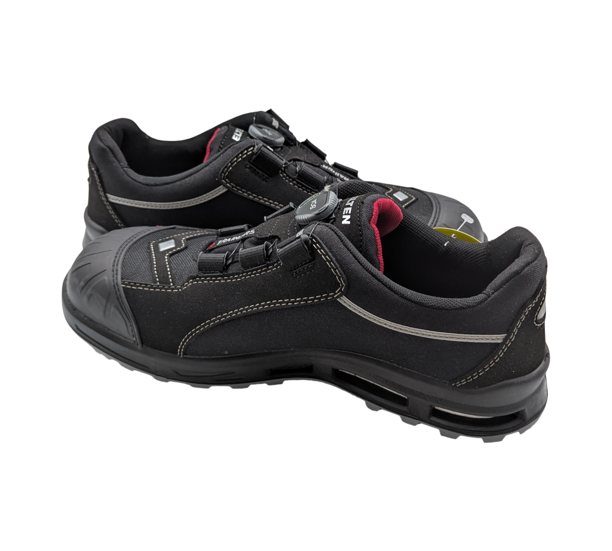 ELTEN SENEX BOA Sicherheitsschuhe Herren Gr. 48 Schwarz-Rot