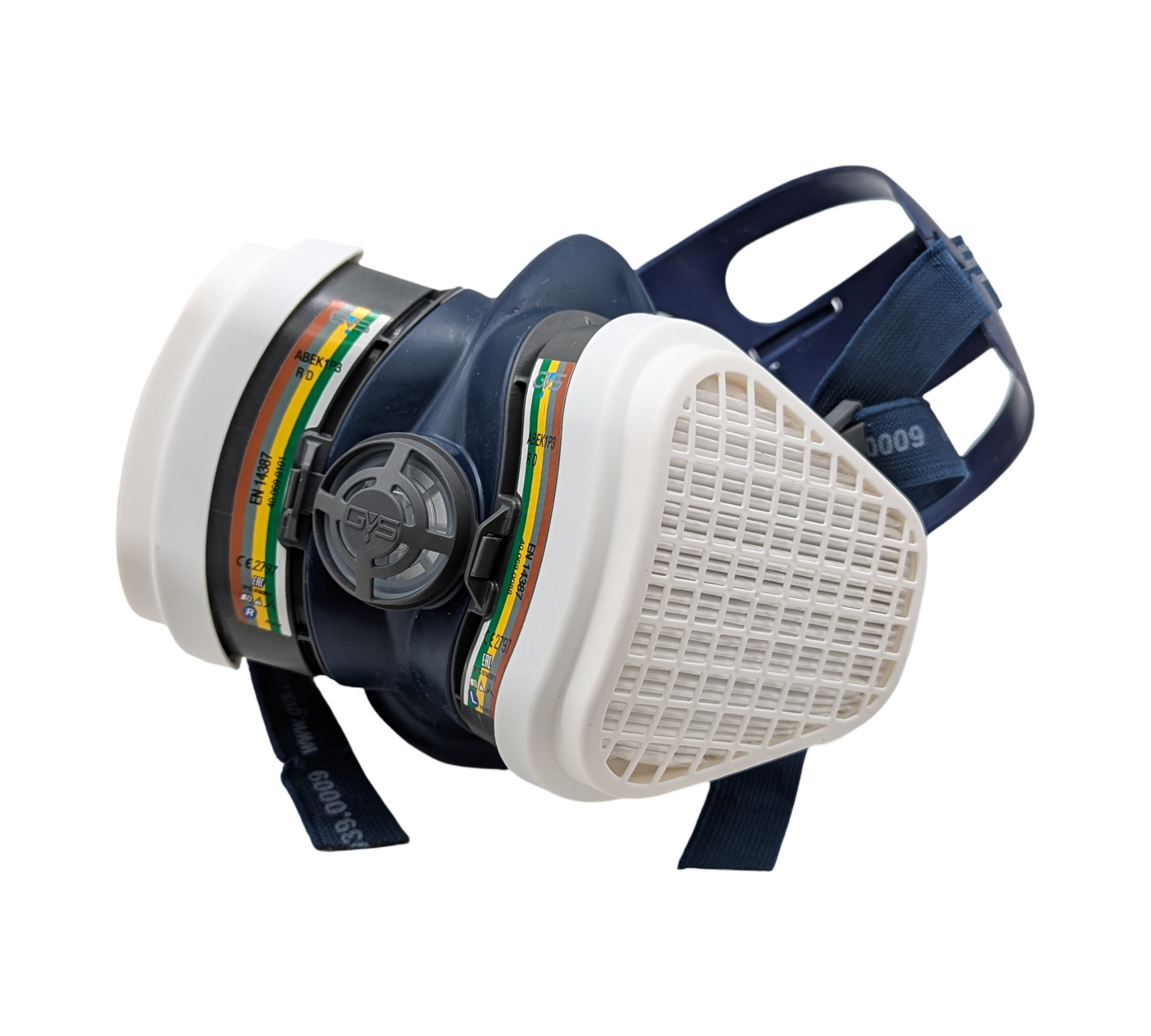 GVS SPR491 Atemschutz Halbmaske Mehrgas Staub M/L Blau