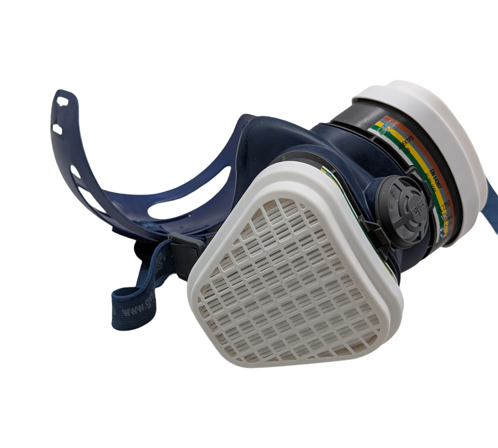 GVS SPR491 Atemschutz Halbmaske Mehrgas Staub M/L Blau
