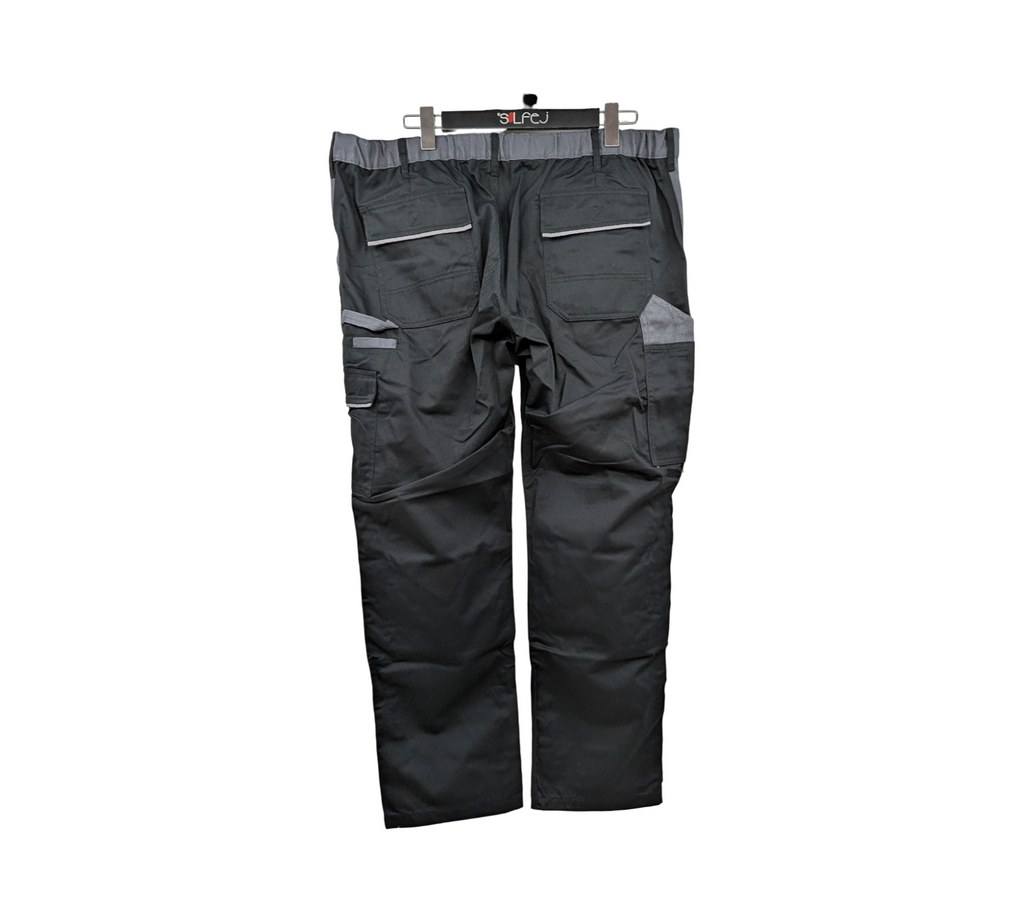 Planam 2718 Highline Damen Hose Arbeitshose Gr. 50 Schwarz-Schiefer-Zink