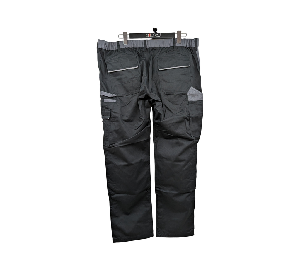Planam 2718 Highline Damen Hose Arbeitshose Gr. 50 Schwarz-Schiefer-Zink