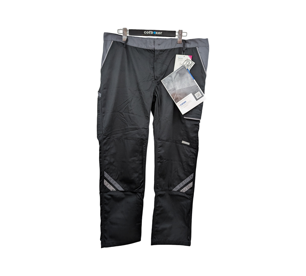 Planam 2718 Highline Damen Hose Arbeitshose Gr. 50 Schwarz-Schiefer-Zink