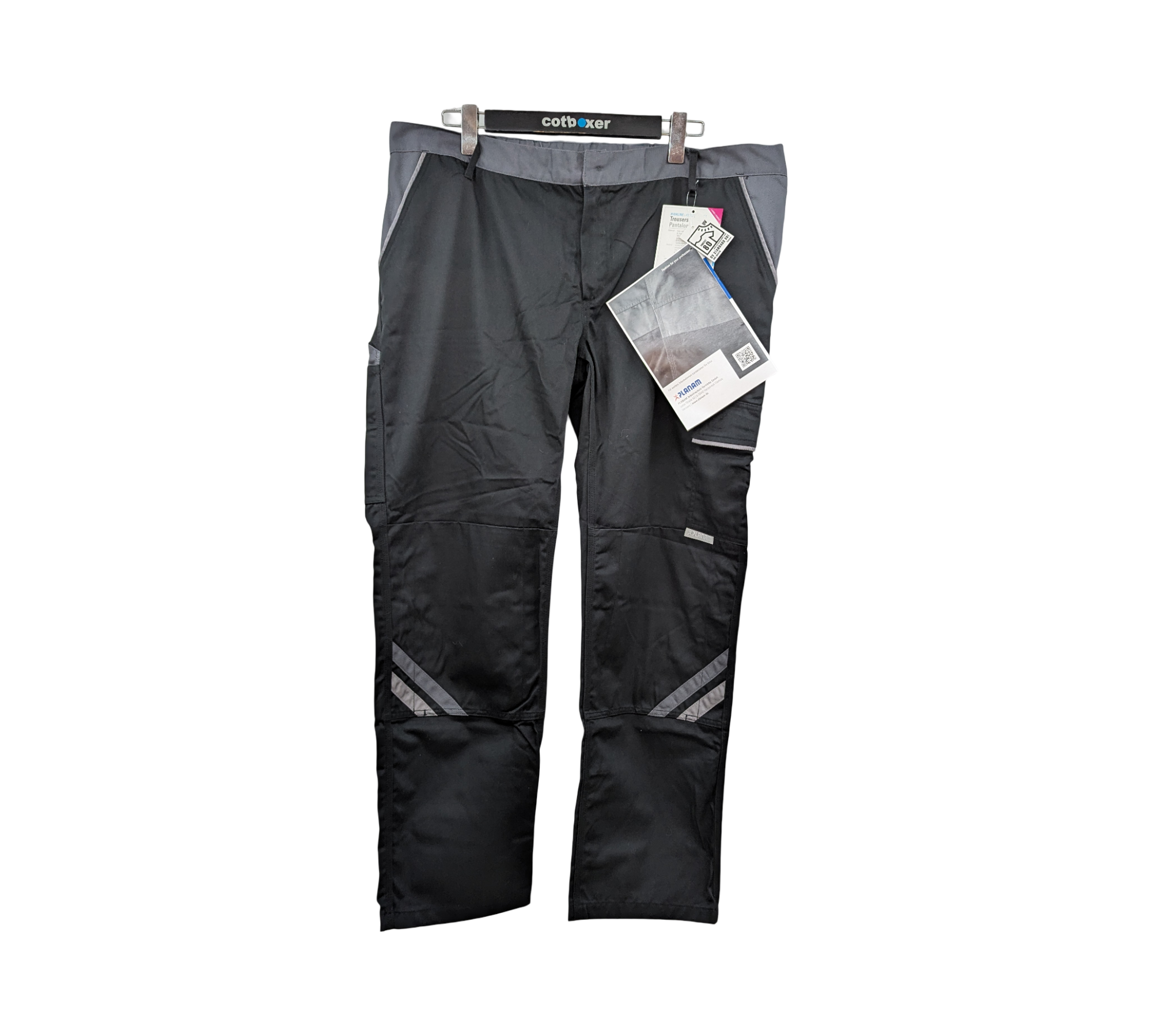 Planam 2718 Highline Damen Hose Arbeitshose Gr. 50 Schwarz-Schiefer-Zink