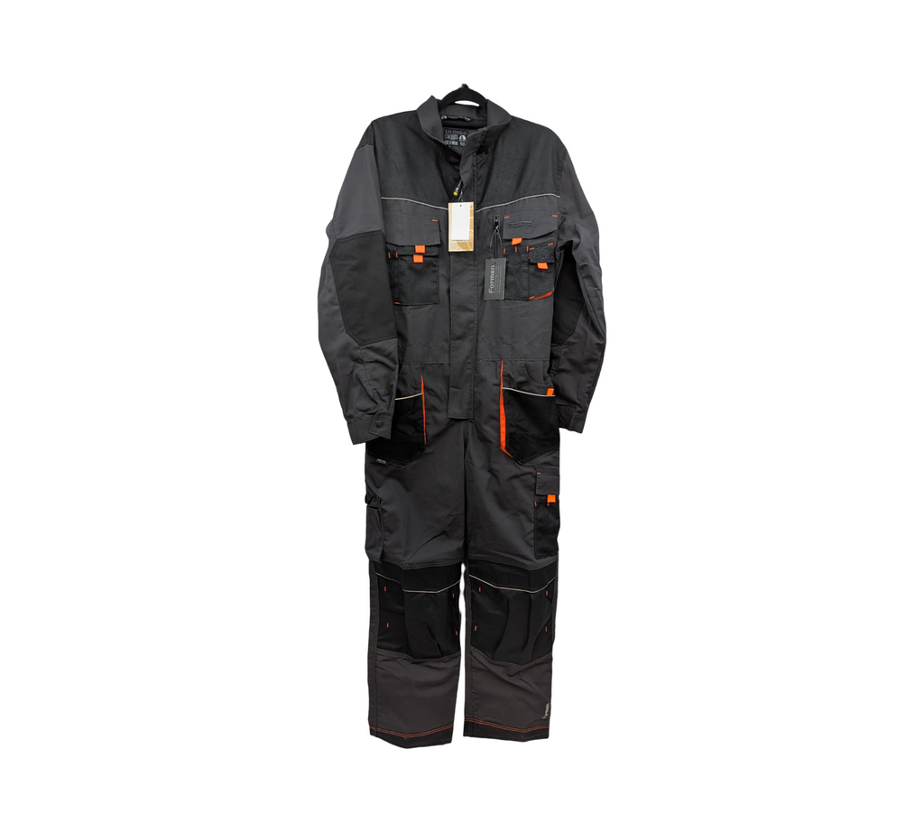 Leber & Hollman LH-FMN-O Schutzanzug Arbeitsanzug Gr. 50 Grau-Schwarz