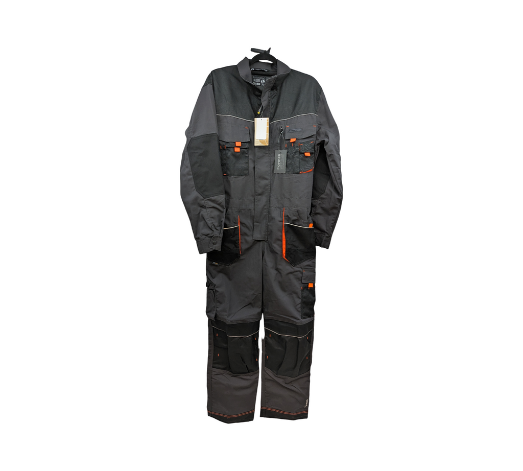 Leber & Hollman LH-FMN-O Schutzanzug Arbeitsanzug Gr. 50 Grau-Schwarz