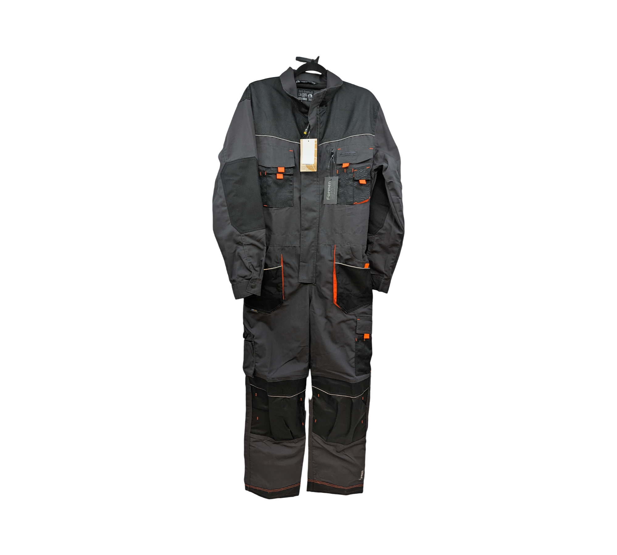 Leber & Hollman LH-FMN-O Schutzanzug Arbeitsanzug Gr. 50 Grau-Schwarz