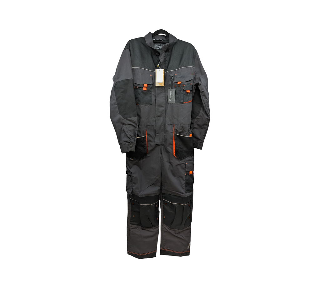 Leber & Hollman LH-FMN-O Schutzanzug Arbeitsanzug Gr. 50 Grau-Schwarz
