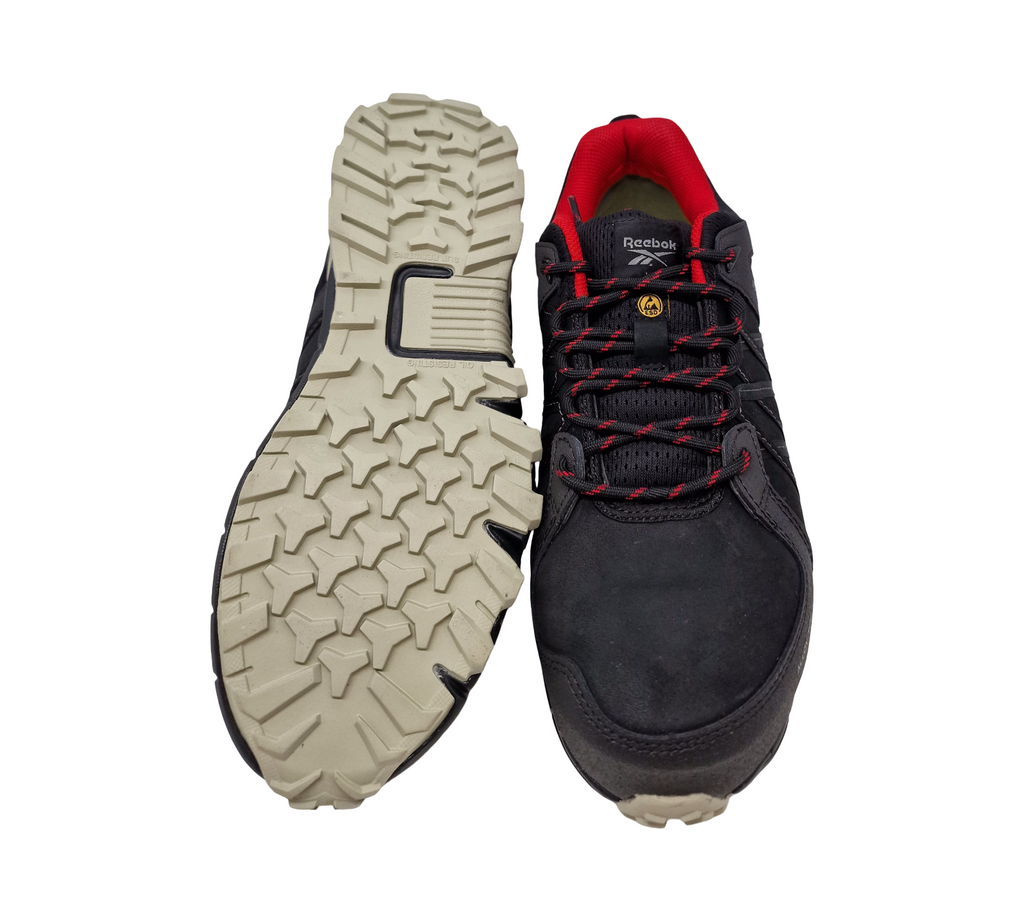 Reebok Trail Grip S3 SRC Sicherheitsschuhe Herren Gr. 41 Schwarz-Rot