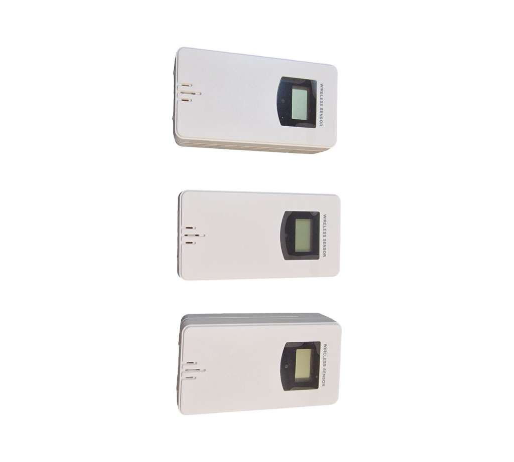 KETOTEK Wetterstation Funk mit 3 Außensensoren Thermometer Hygrometer DCF