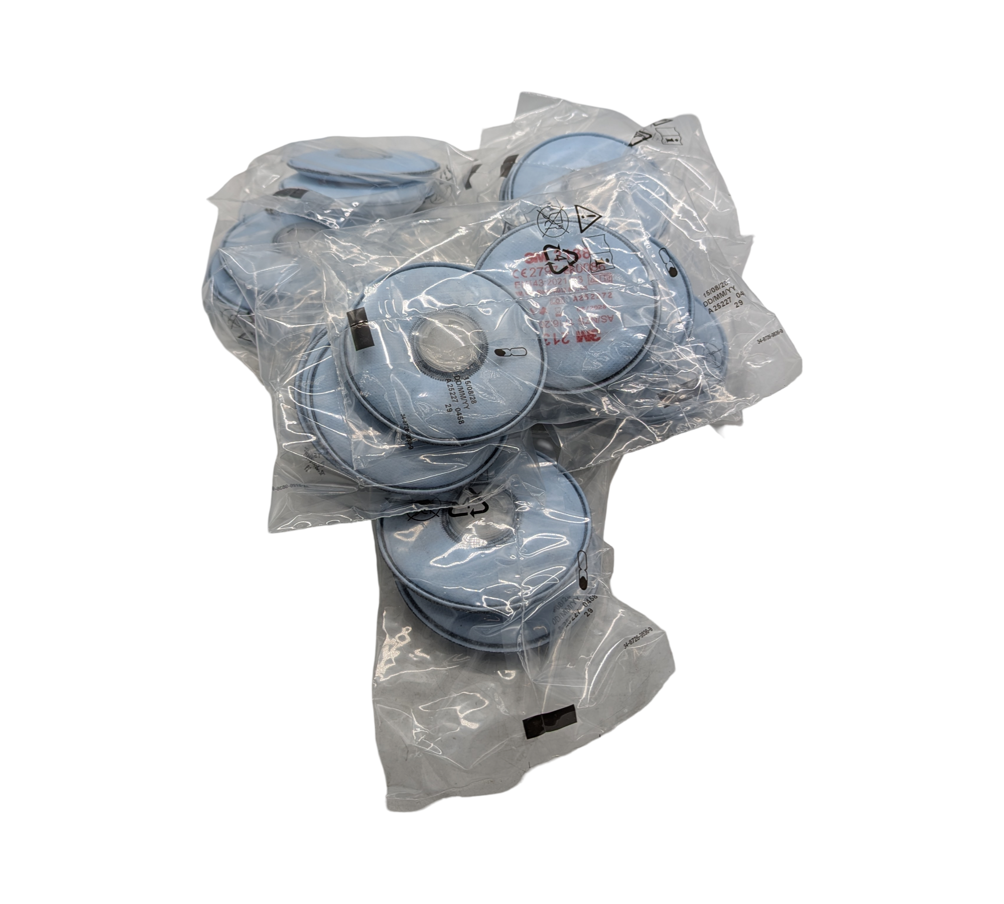 3M 2138 P3R Partikelfilter Aktivkohle 2 Stück 10 Paar Blau