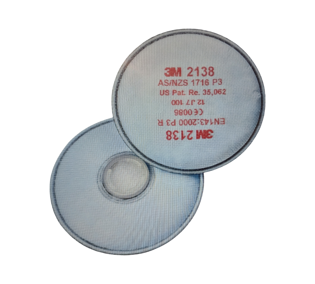 3M 2138 P3R Partikelfilter Aktivkohle 2 Stück 10 Paar Blau