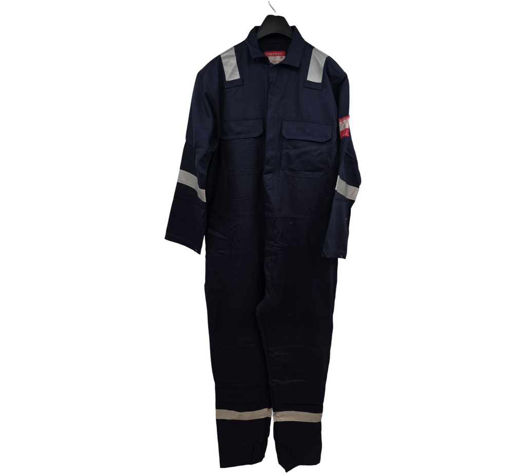 Portwest BIZ5 Bizweld Iona FR Overall Herren XL Lang Marineblau