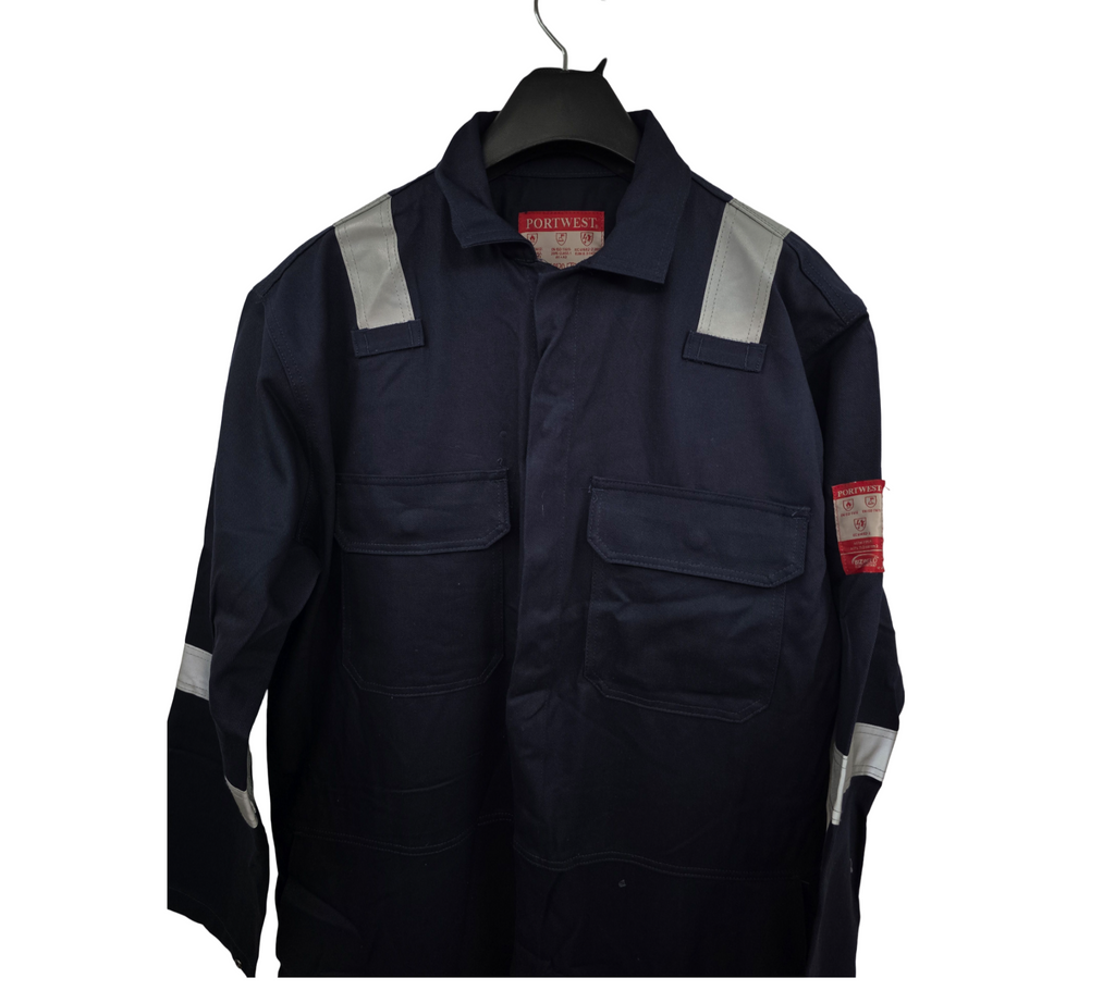 Portwest BIZ5 Bizweld Iona FR Overall Herren XL Lang Marineblau
