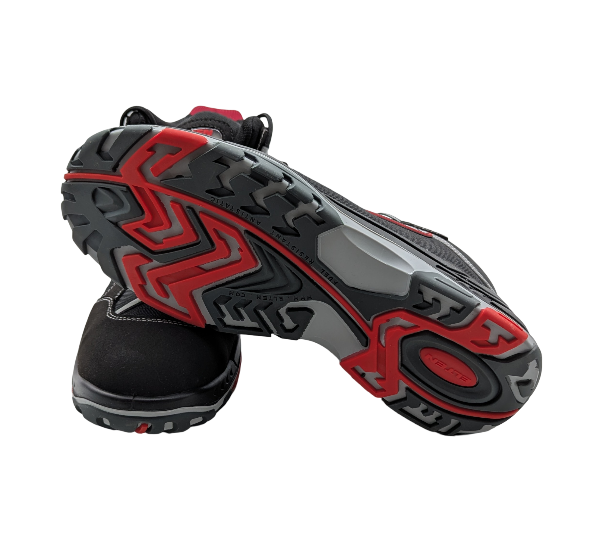 ELTEN SANDER ESD S3 Sicherheitsschuhe Herren Gr. 46 Schwarz-Rot