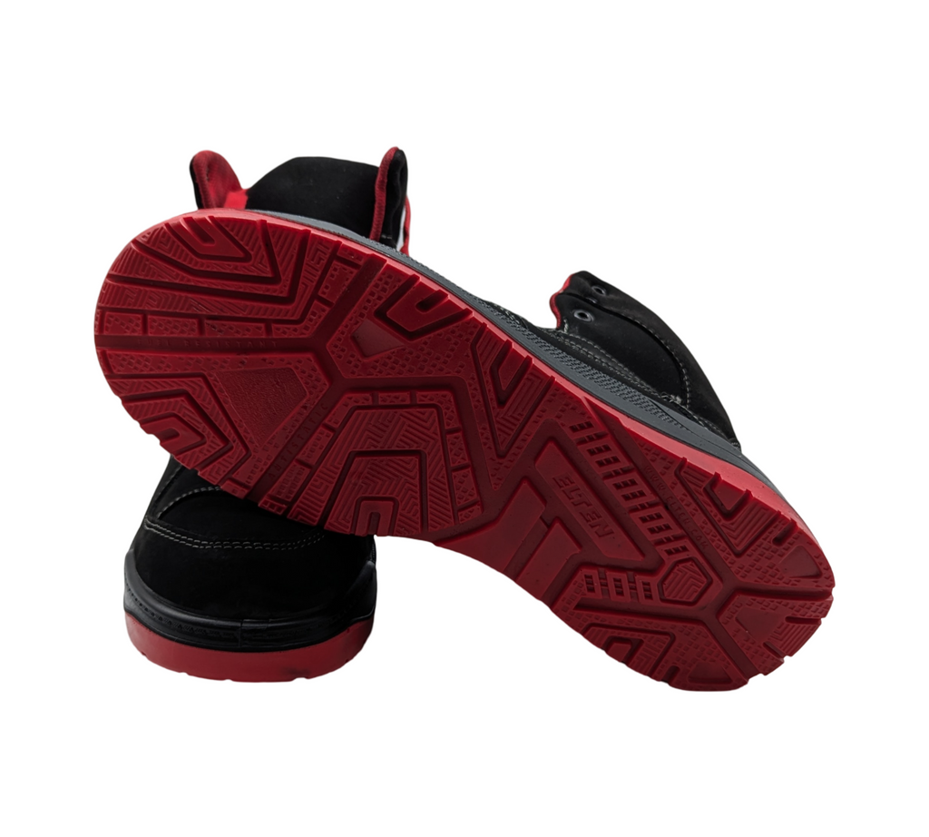 ELTEN MAVERICK Mid ESD S3 Sicherheitsschuhe Herren Gr. 45 Schwarz-Rot