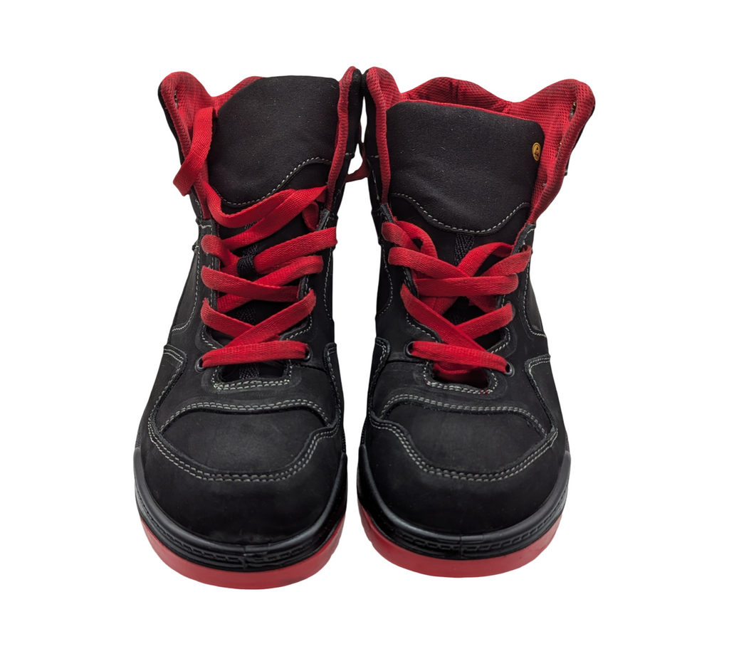 ELTEN MAVERICK Mid ESD S3 Sicherheitsschuhe Herren Gr. 45 Schwarz-Rot
