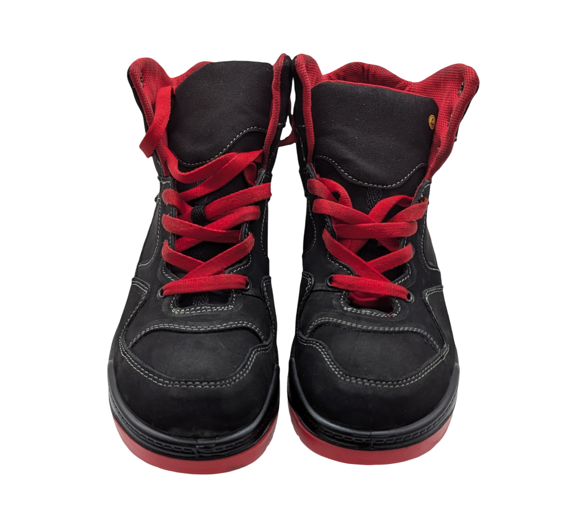 ELTEN MAVERICK Mid ESD S3 Sicherheitsschuhe Herren Gr. 45 Schwarz-Rot