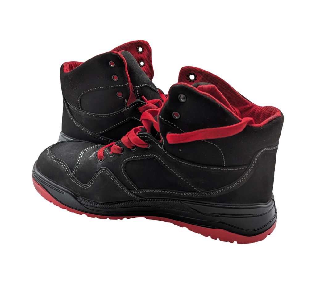 ELTEN MAVERICK Mid ESD S3 Sicherheitsschuhe Herren Gr. 45 Schwarz-Rot