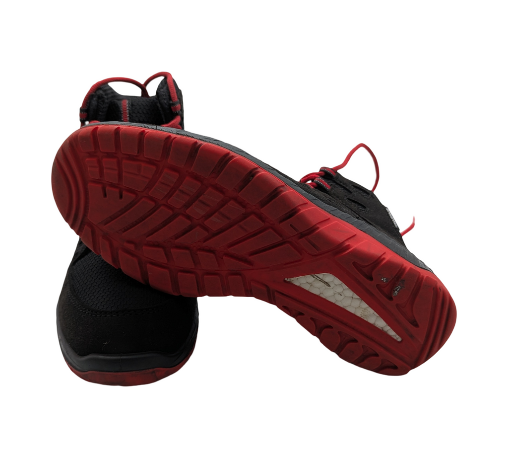 ELTEN MADDOX Mid ESD S3 Unisex Sicherheitsschuhe, Größe 38, Schwarz-Rot