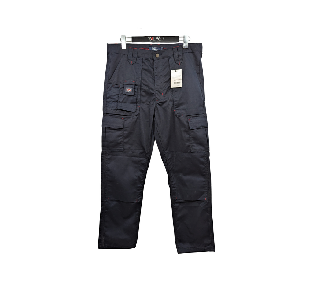 Lee Cooper LCPNT206 Herren Arbeits-Cargohose W36 L33 Blau