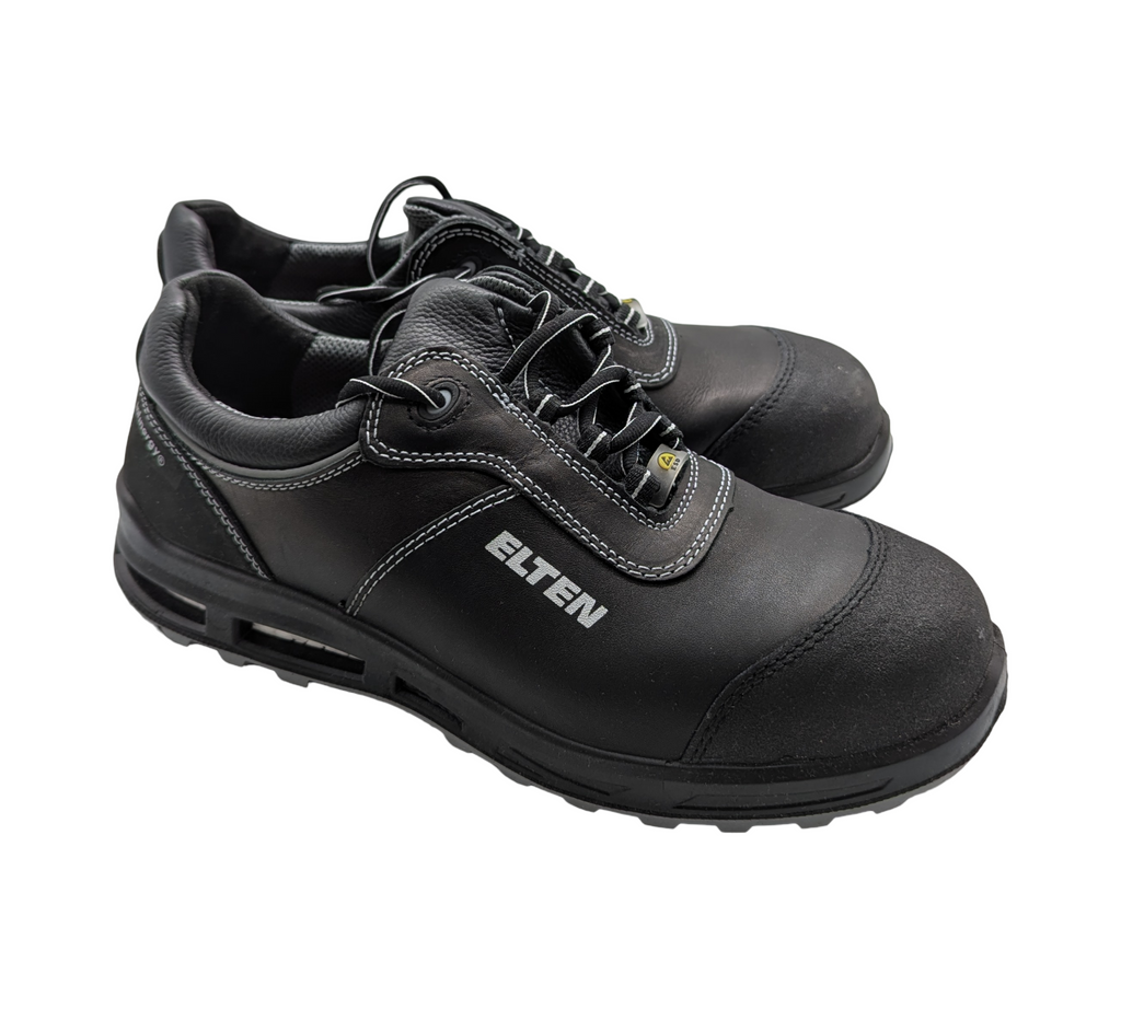 ELTEN REACTION XXT Low ESD S3 Sicherheitsschuhe für Herren, Größe 43, Schwarz Grau