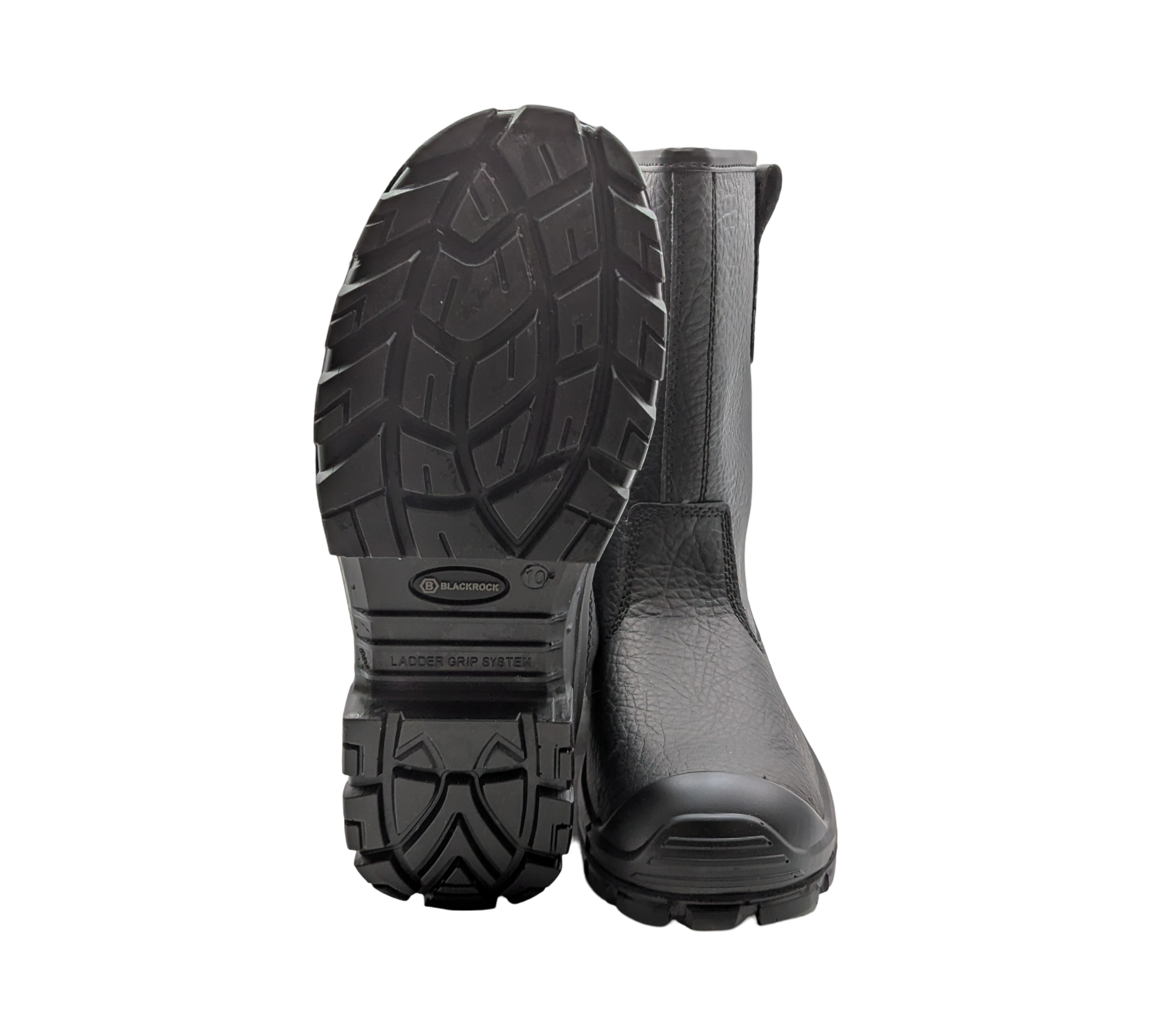 Blackrock S1-P SRC Sicherheitsstiefel aus Leder mit Stahlkappe, Größe 44, Schwarz