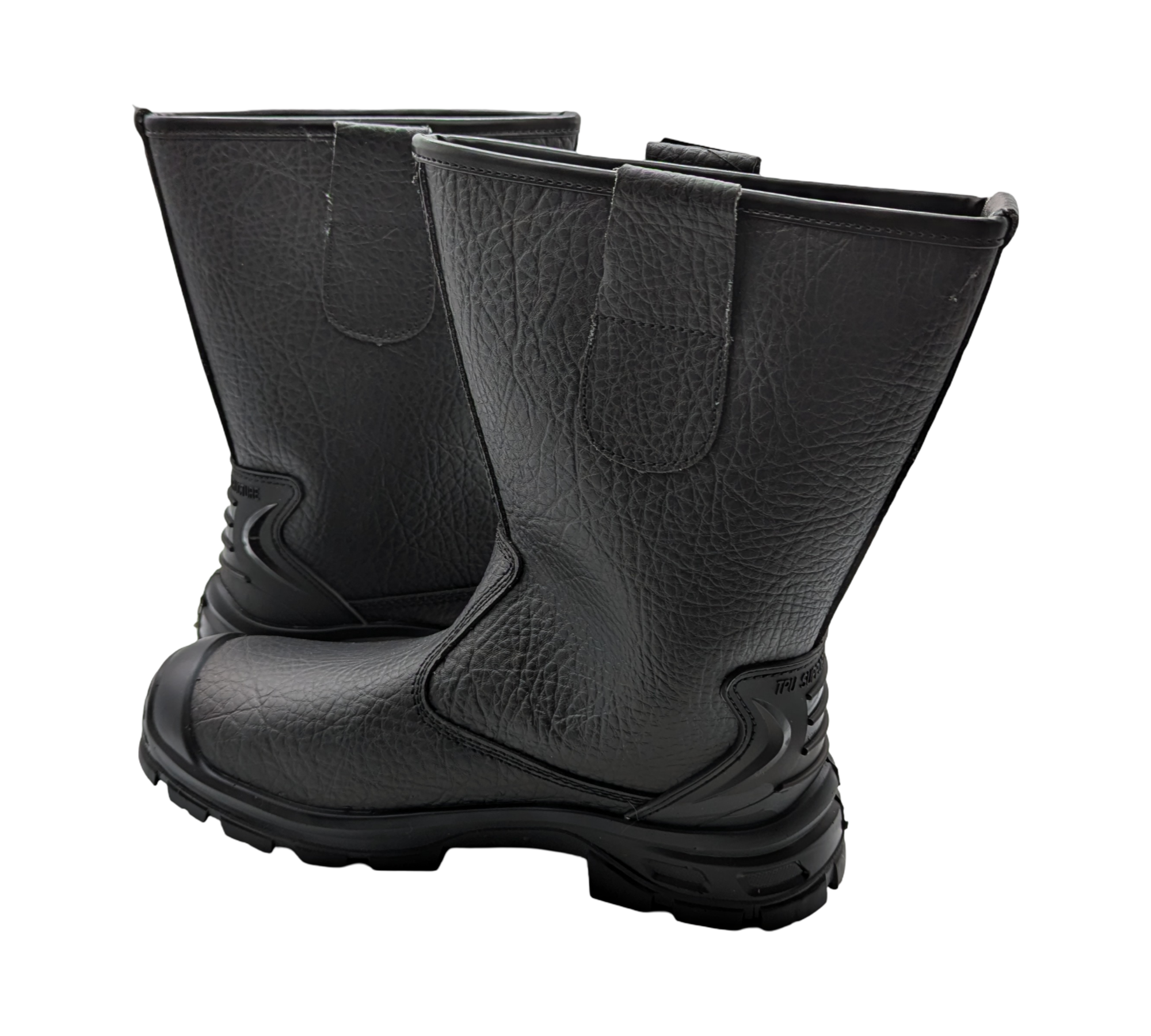 Blackrock S1-P SRC Sicherheitsstiefel aus Leder mit Stahlkappe, Größe 44, Schwarz