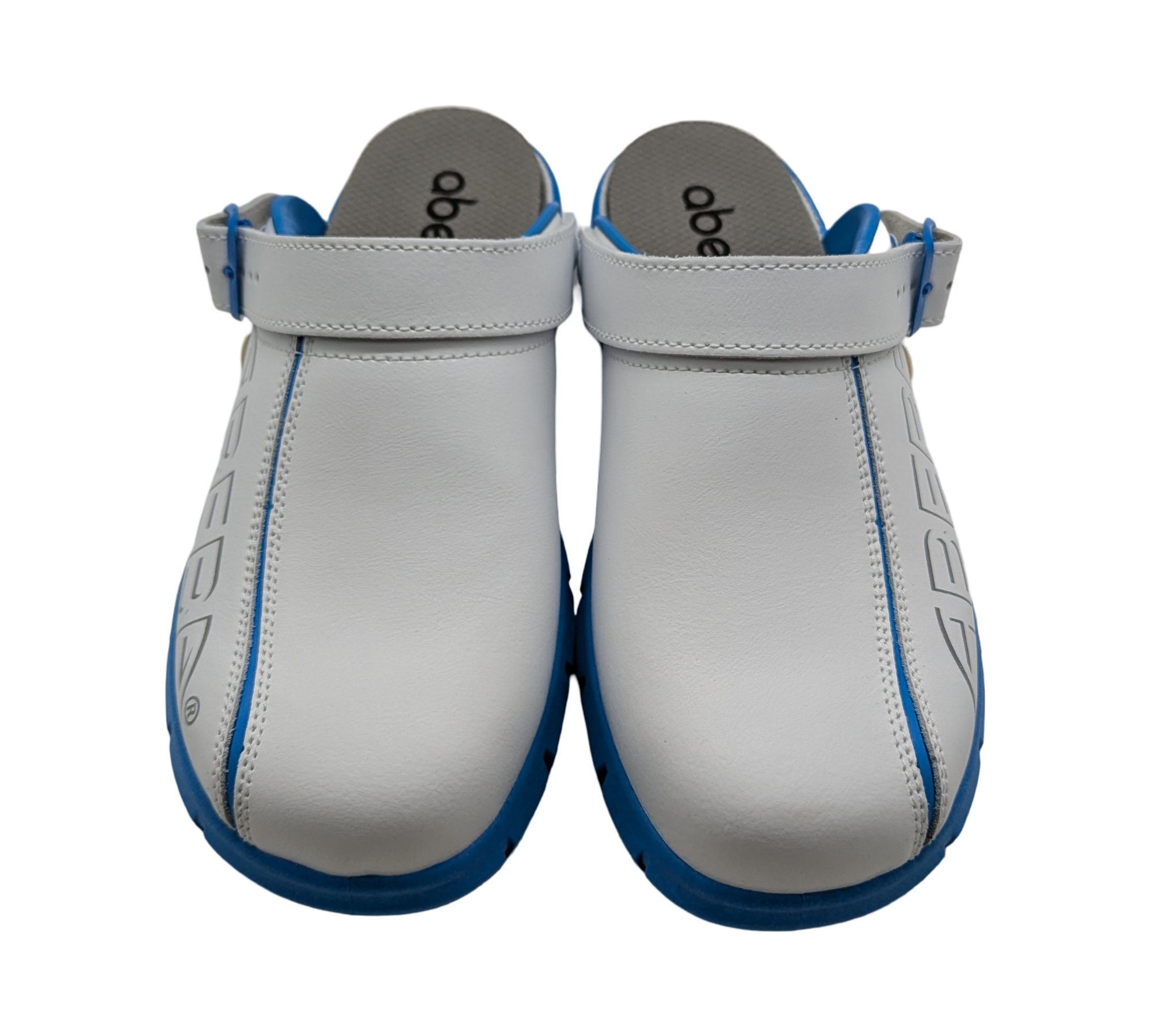 ABEBA Dynamic 37312 Clogs Arbeitsschuhe  Gr. 43 Weiß Blau