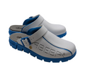 ABEBA Dynamic 37312 Clogs Arbeitsschuhe  Gr. 43 Weiß Blau