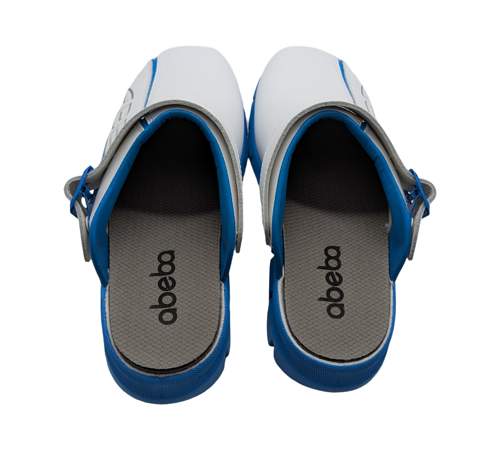ABEBA Dynamic 37312 Clogs Arbeitsschuhe  Gr. 43 Weiß Blau