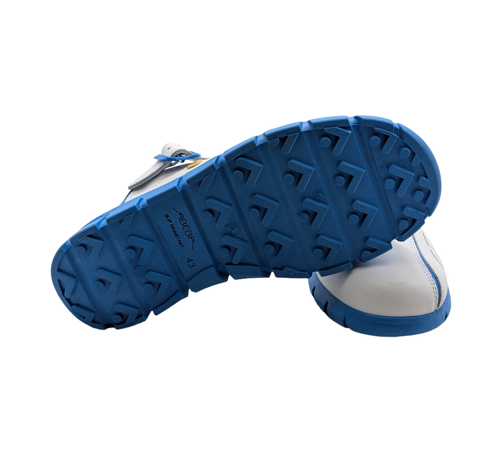ABEBA Dynamic 37312 Clogs Arbeitsschuhe  Gr. 43 Weiß Blau