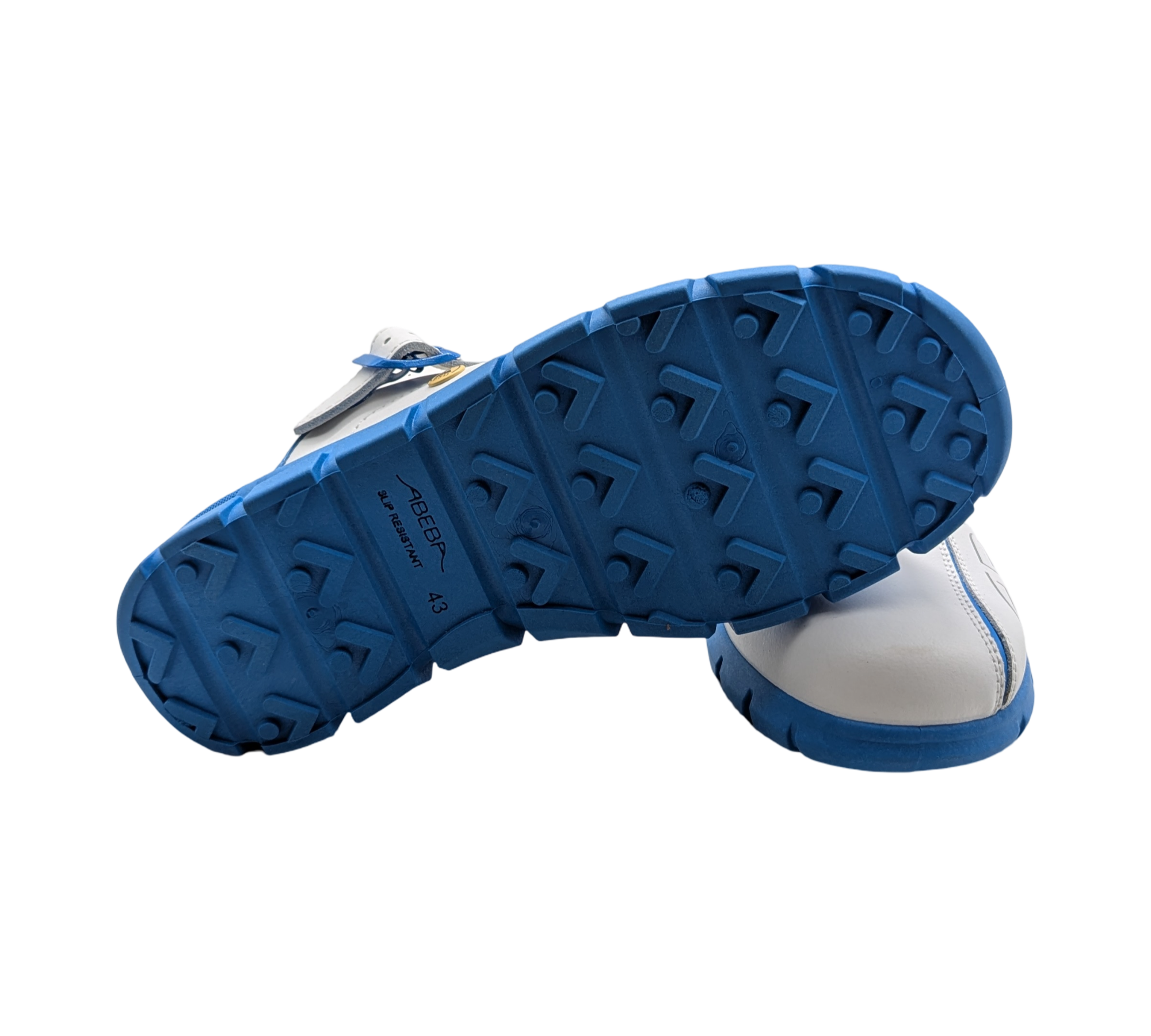 ABEBA Dynamic 37312 Clogs Arbeitsschuhe  Gr. 43 Weiß Blau