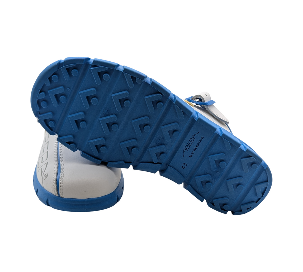 ABEBA Dynamic 37312 Clogs Arbeitsschuhe  Gr. 43 Weiß Blau