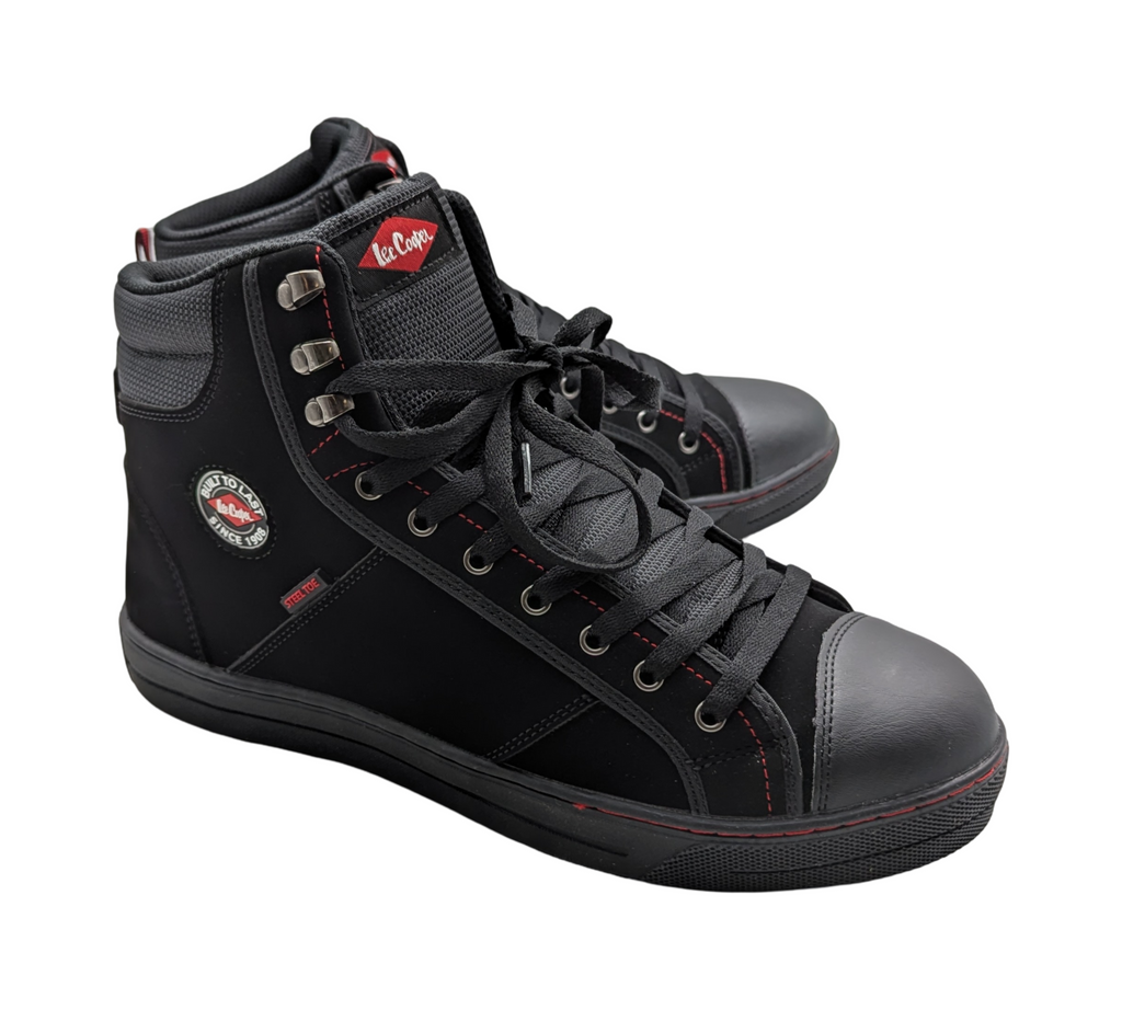 Lee Cooper Herren Lcshoe022 Construction Boot, Schwarzer Stiefel, 43 EU