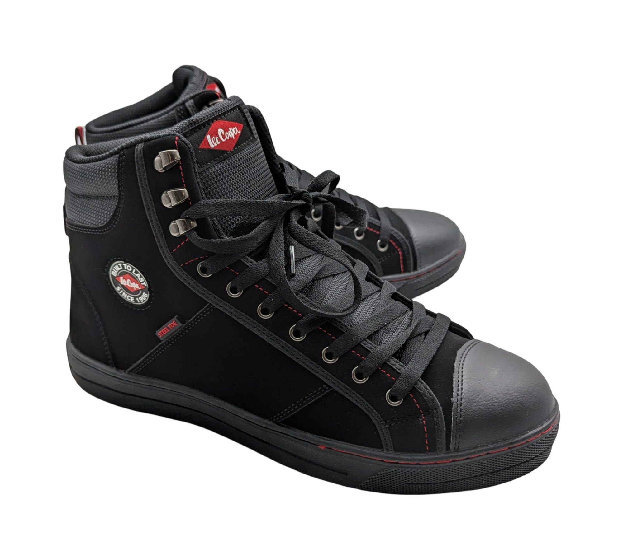 Lee Cooper Herren Lcshoe022 Construction Boot, Schwarzer Stiefel, 43 EU