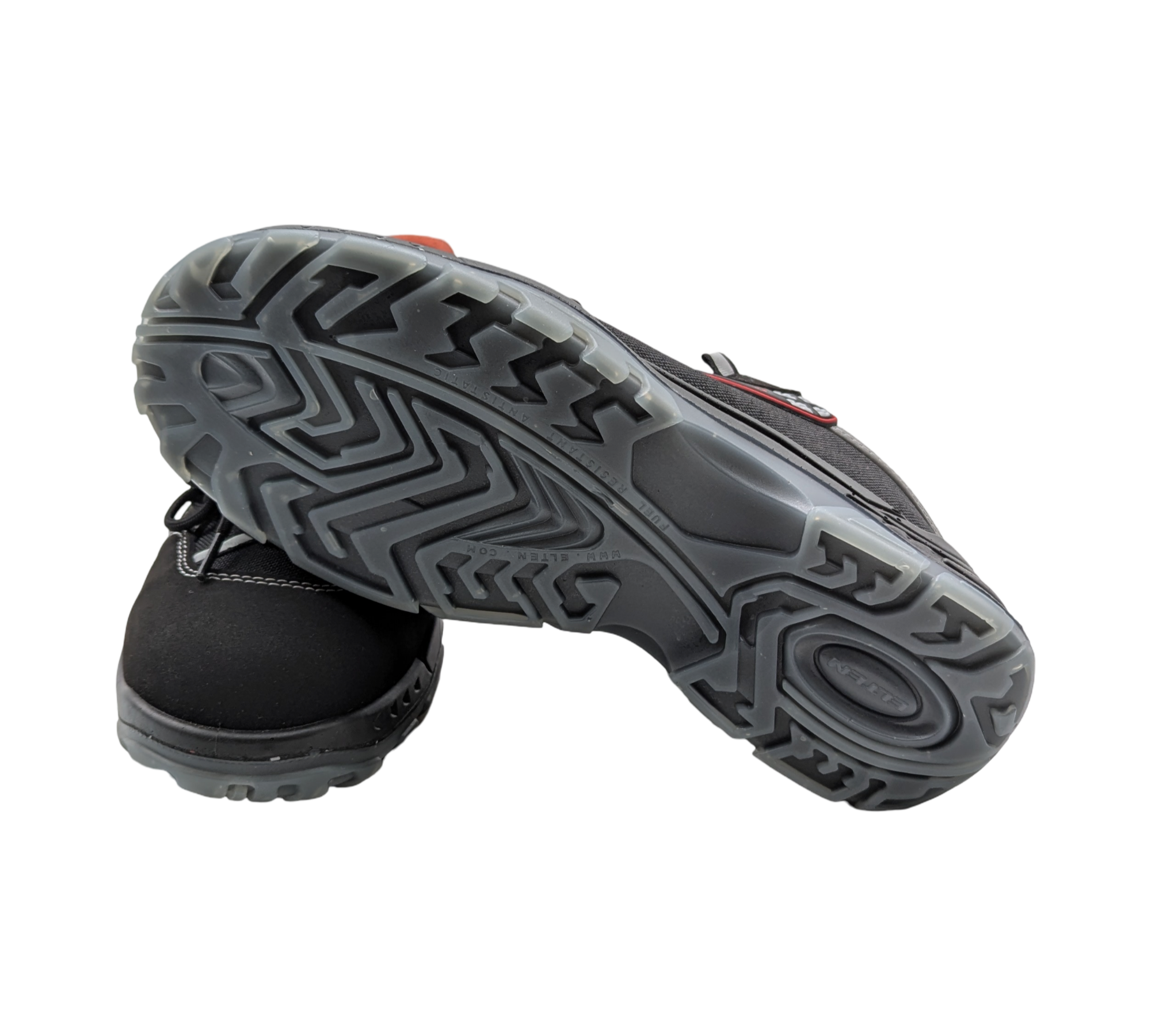 ELTEN SENEX ESD S2 Sicherheitsschuhe Herren Gr. 43 Schwarz Rot