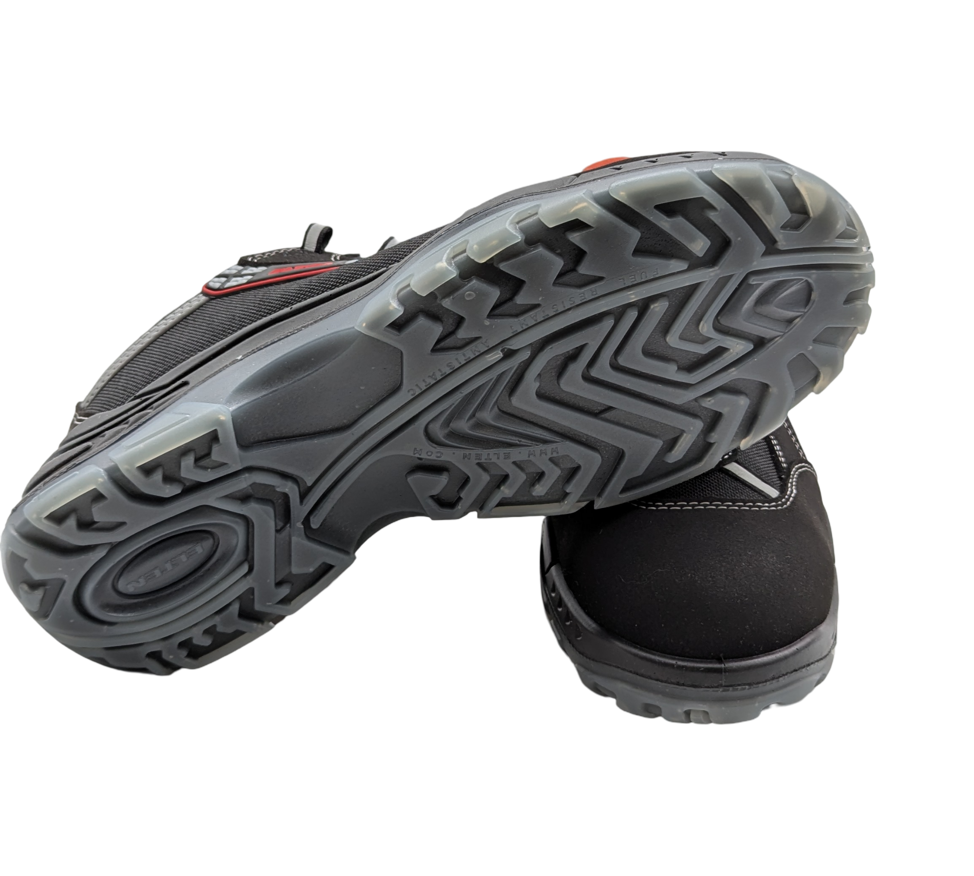ELTEN SENEX ESD S2 Sicherheitsschuhe Herren Gr. 43 Schwarz Rot