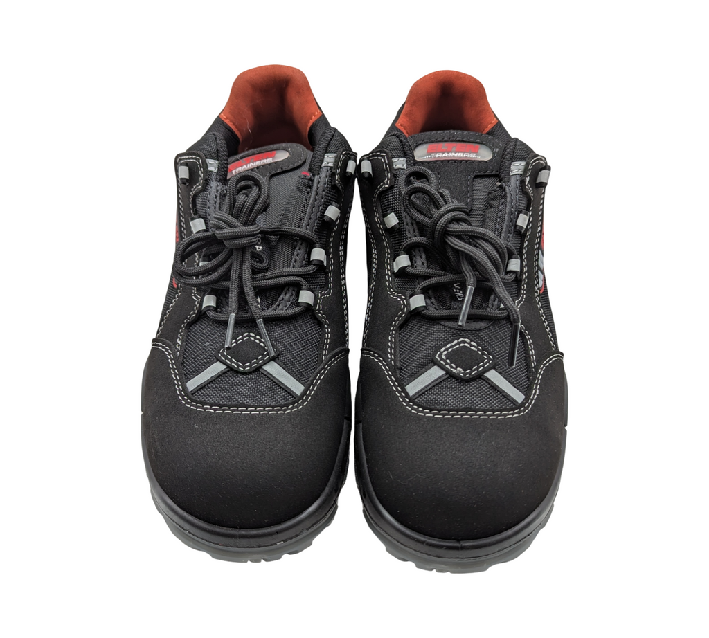 ELTEN SENEX ESD S2 Sicherheitsschuhe Herren Gr. 43 Schwarz Rot