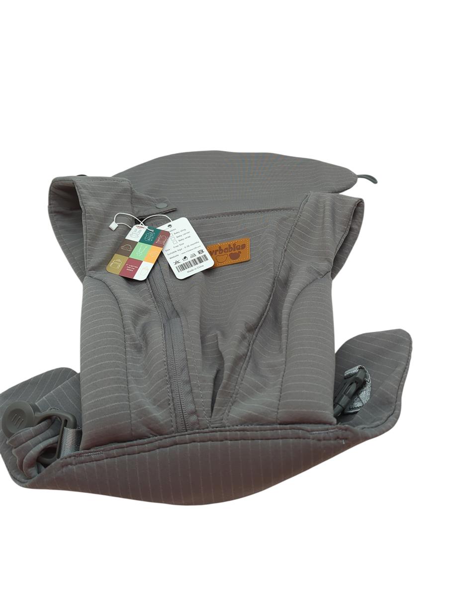 vrbabies Babytrage Neugeborene ergonomisch extra weich dunkelgrau