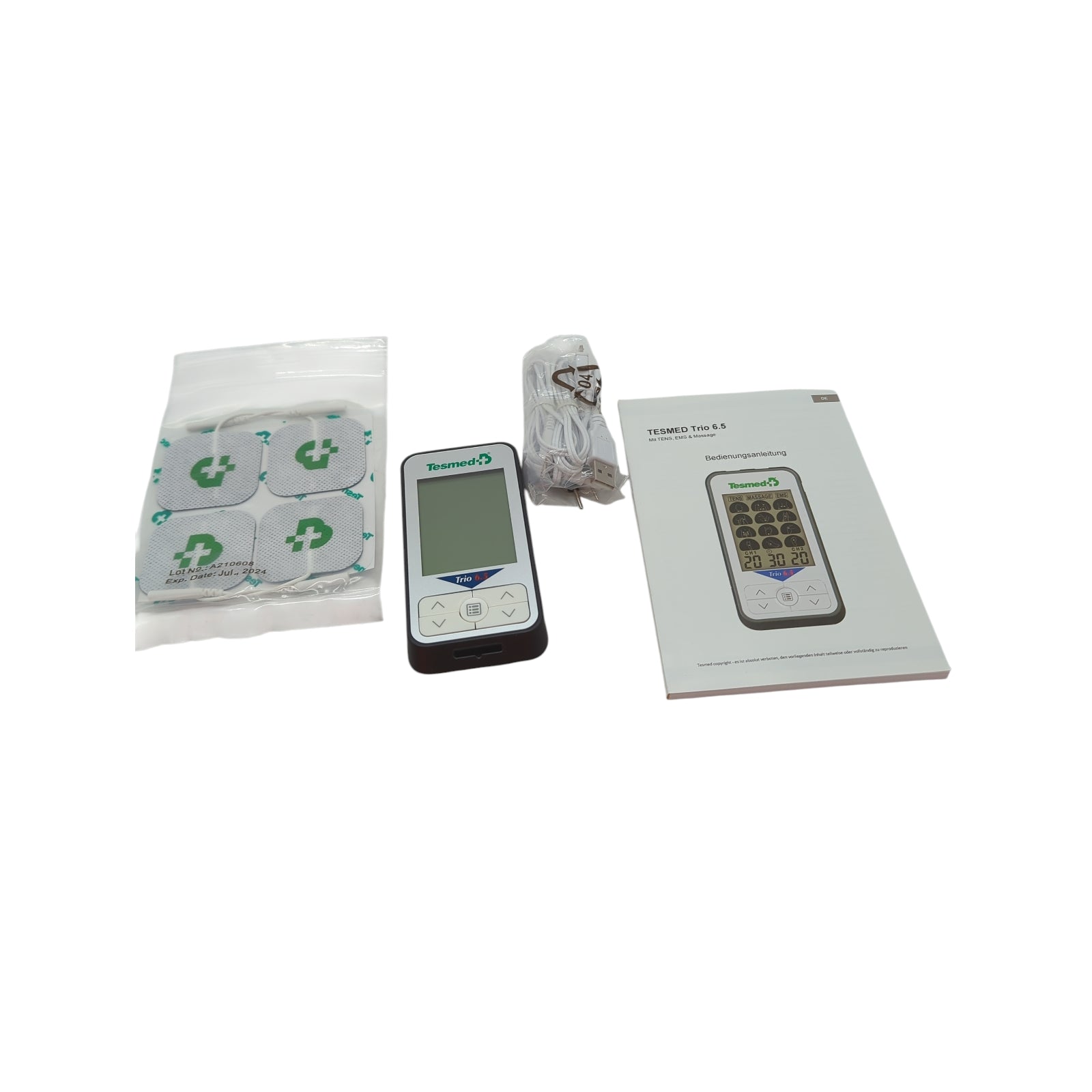 TESMED Wiederaufladbarer Elektrostimulator Trio 6.5 mit USB