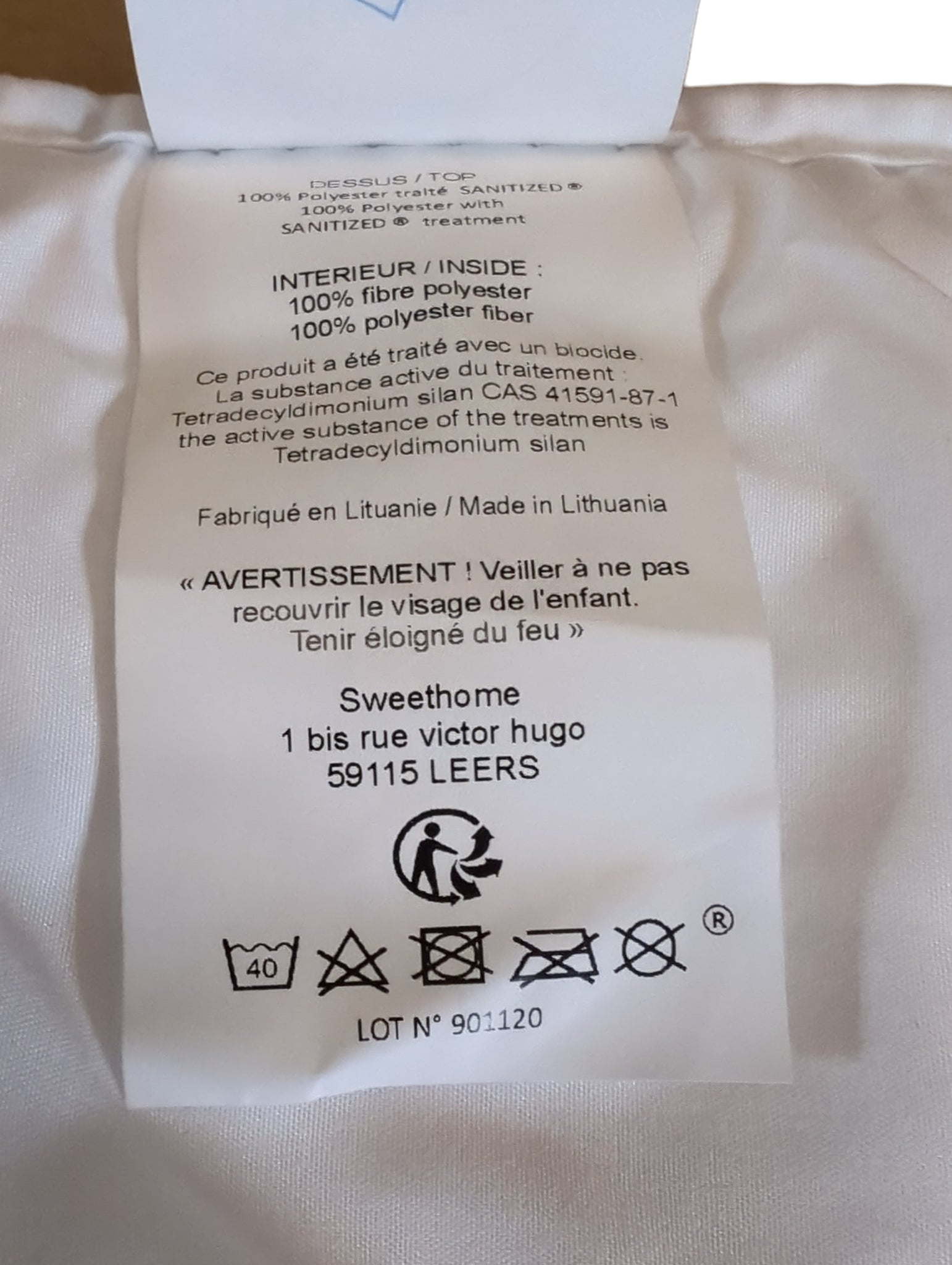 Ptit Lit Anti-Dust Mite Blanket 75x120 cm for Cot 60x120 cm