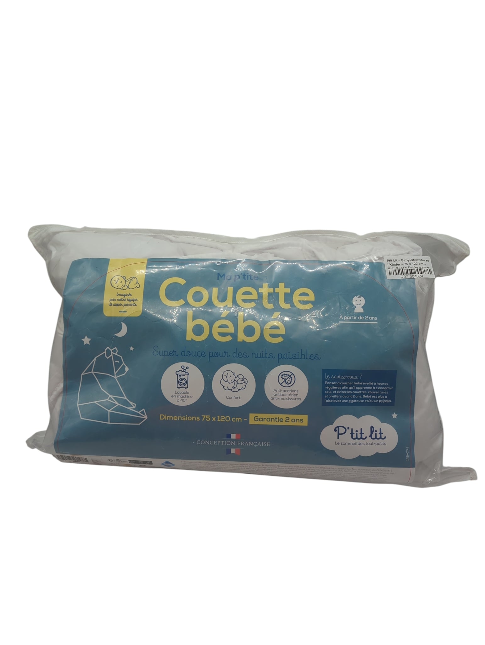 Ptit Lit Anti-Dust Mite Blanket 75x120 cm for Cot 60x120 cm