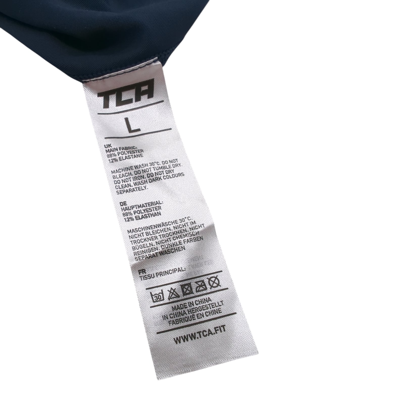 TCA Kompressions-Langarmshirt Herren Thermo Stehkragen Blau L