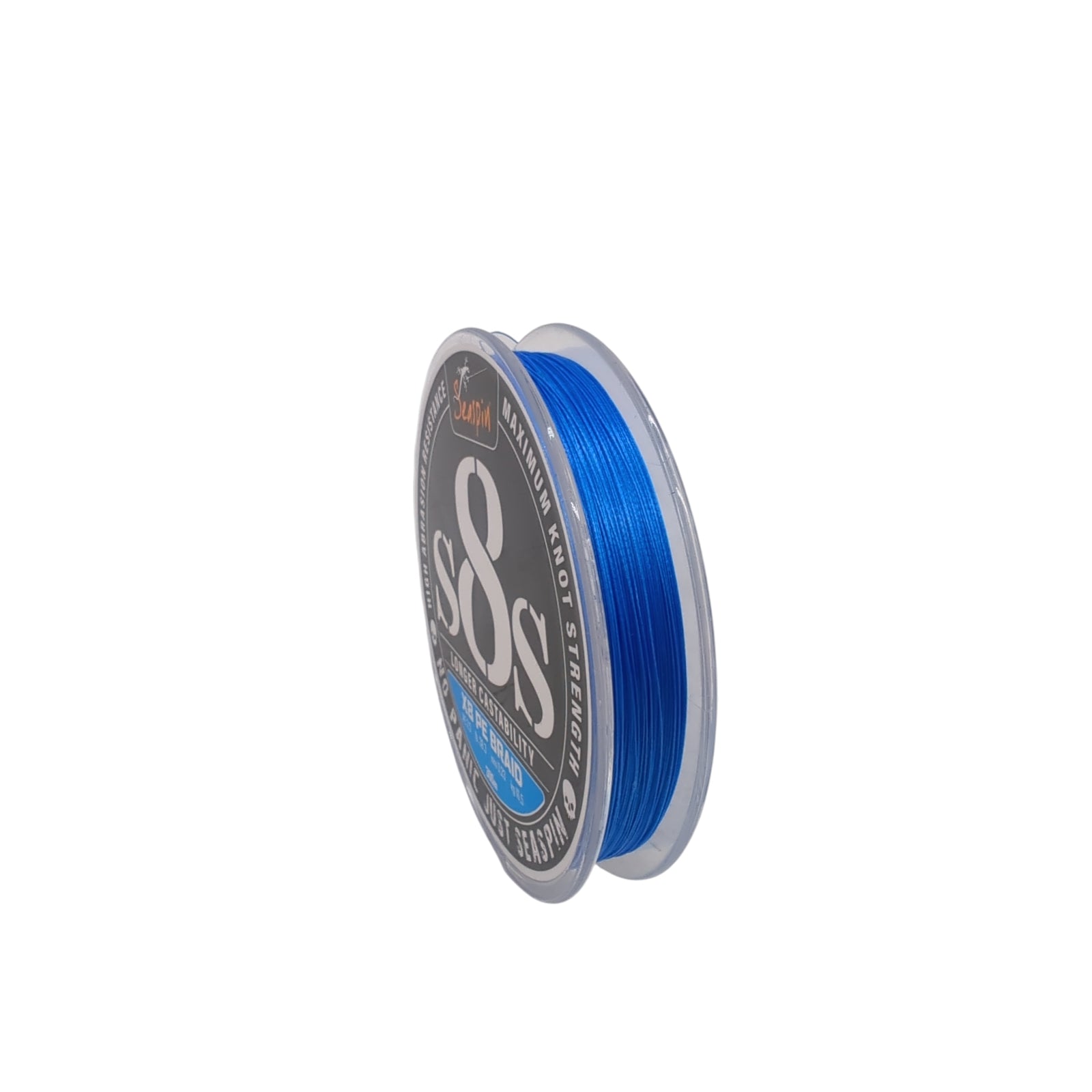 Seaspin S8S-PE 2.5 Geflochtene Angelschnur PE-Schnur 300 m Blau