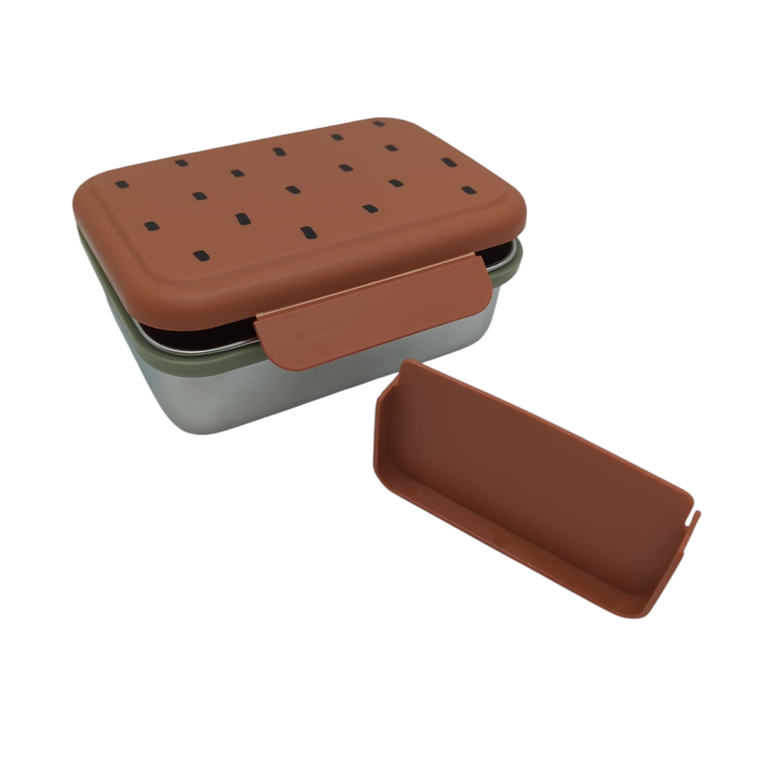 LÄSSIG Kinder-Brotdose aus Edelstahl Lunchbox Box